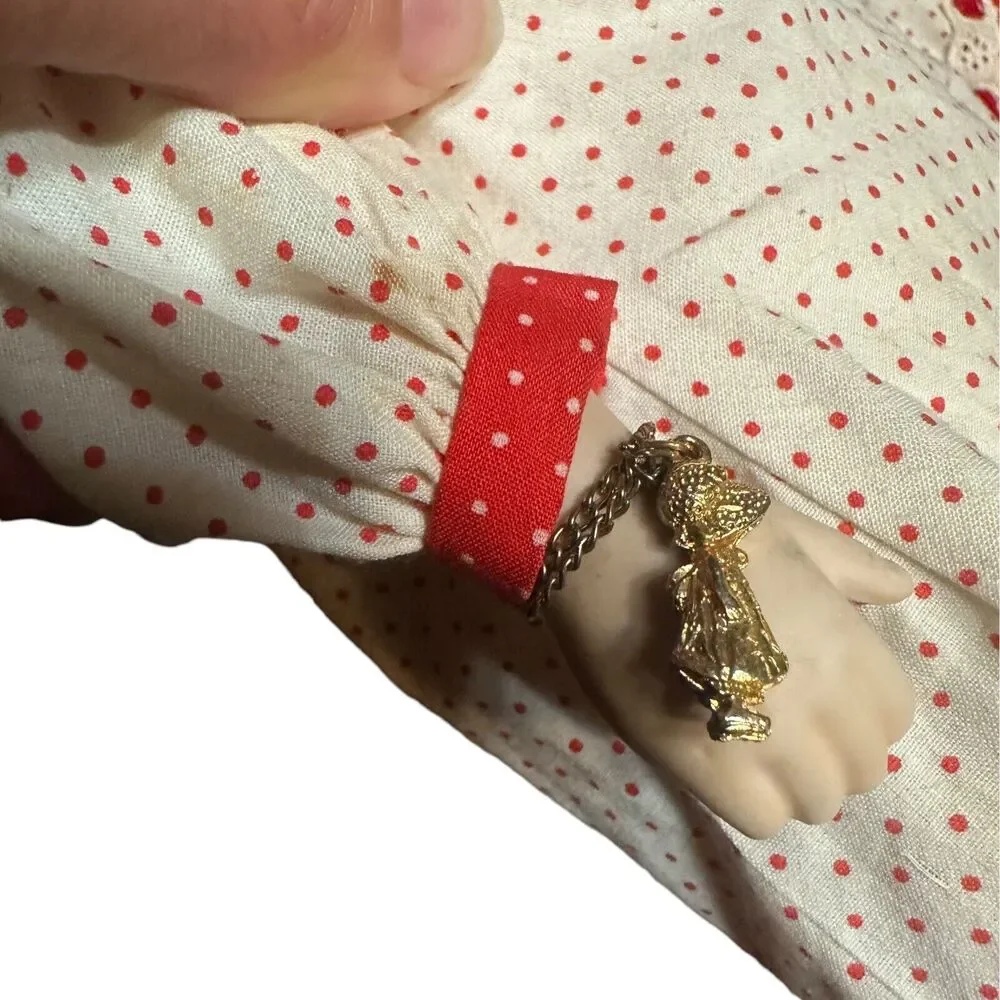 Vintage Porcelain Christmas Morning Holly Hobby Doll Gorham  13
